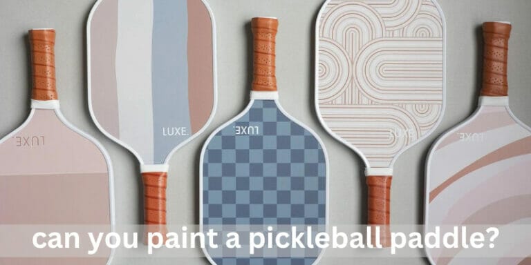 Can you paint a pickleball paddle?