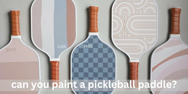 can you paint a pickleball paddle?