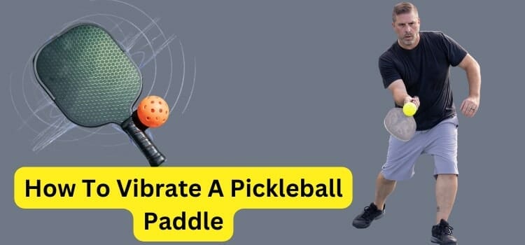 How To Vibrate A Pickleball Paddle