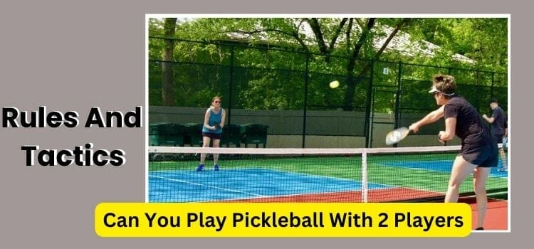 Can You Play Pickleball With 2 Players